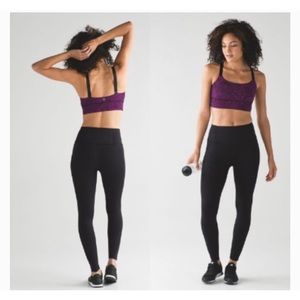 Lululemon Purple/black paisley Both Ways Bra Sz 6